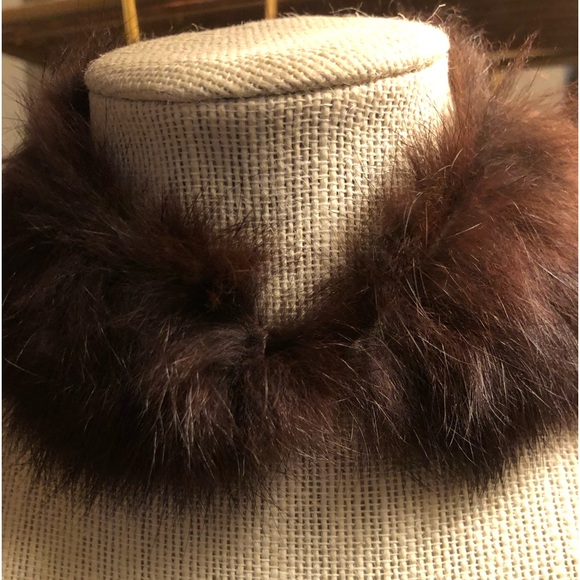 ** Vintage Fur Collar ** SOFT~Mink or Rabbit? - Picture 10 of 15